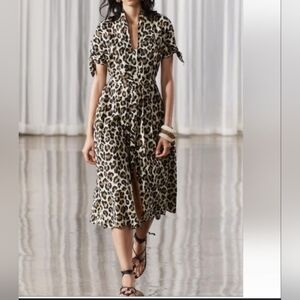 Zara Animal Print Midi Dress